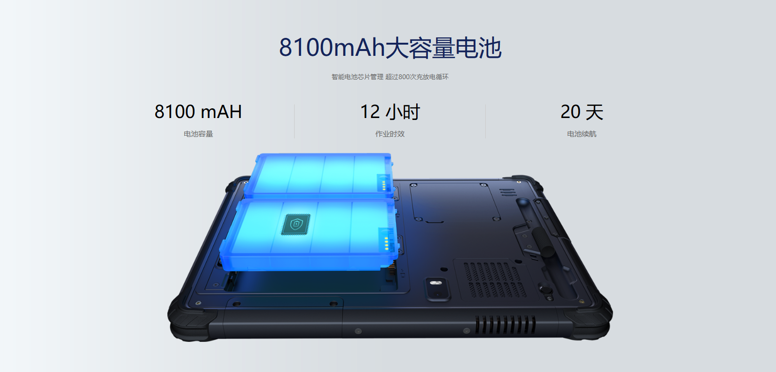 8100mAh大容量电池